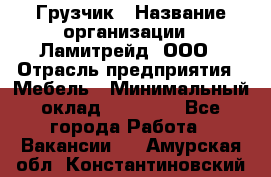 Грузчик › Название организации ­ Ламитрейд, ООО › Отрасль предприятия ­ Мебель › Минимальный оклад ­ 30 000 - Все города Работа » Вакансии   . Амурская обл.,Константиновский р-н